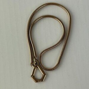 Vintage Kreisler Quality Watch Chain Snake Necklace Gold cont 025 USA